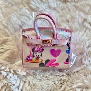 Pink Mini Bag with Good accent , Minnie Mouse and heart Design